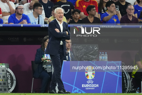 Didier Deschamps head coach of France during the UEFA EURO 2024 semi-final match between Spain v France at Munich Football Arena on July 9,...