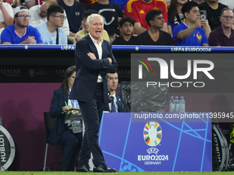 Didier Deschamps head coach of France during the UEFA EURO 2024 semi-final match between Spain v France at Munich Football Arena on July 9,...