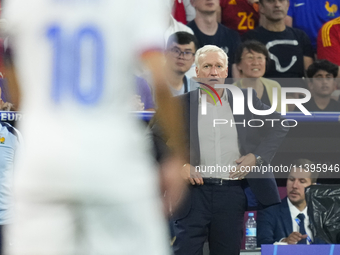 Didier Deschamps head coach of France during the UEFA EURO 2024 semi-final match between Spain v France at Munich Football Arena on July 9,...