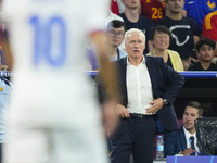 Didier Deschamps head coach of France during the UEFA EURO 2024 semi-final match between Spain v France at Munich Football Arena on July 9,...