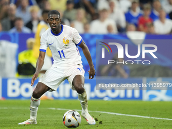 Ousmane Dembele right winger of France and Paris Saint-Germain during the UEFA EURO 2024 semi-final match between Spain v France at Munich F...