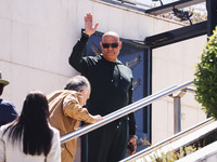 Laurence Fishburne is arriving at the photocall of Megalopolis during the 77th Festival de Cannes in Cannes, France, on May 17, 2024 (