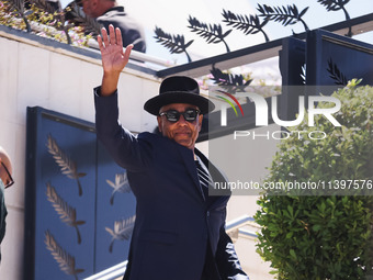 Giancarlo Esposito is arriving at the photocall of Megalopolis during the 77th Festival de Cannes in Cannes, France, on May 17, 2024 (