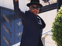 Giancarlo Esposito is arriving at the photocall of Megalopolis during the 77th Festival de Cannes in Cannes, France, on May 17, 2024 (