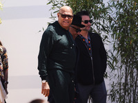 Laurence Fishburne is arriving at the photocall of Megalopolis during the 77th Festival de Cannes in Cannes, France, on May 17, 2024 (