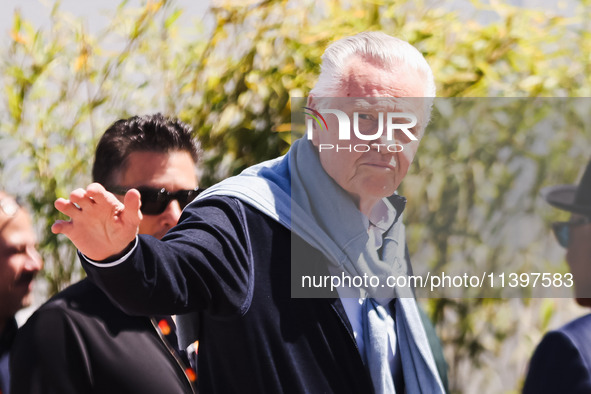 Jon Voight is arriving at the photocall of Megalopolis during the 77th Festival de Cannes in Cannes, France, on May 17, 2024 