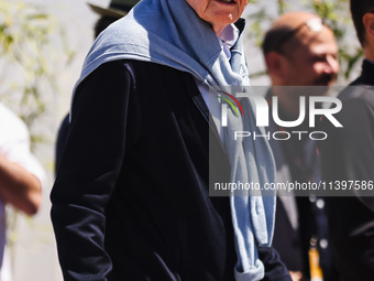 Jon Voight is arriving at the photocall of Megalopolis during the 77th Festival de Cannes in Cannes, France, on May 17, 2024 (