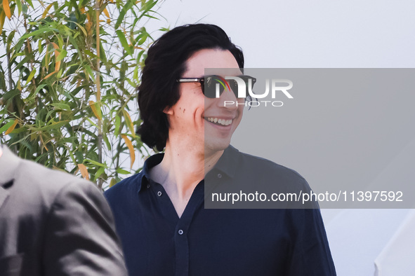 Adam Driver is arriving at the photocall of Megalopolis during the 77th Festival de Cannes in Cannes, France, on May 17, 2024 