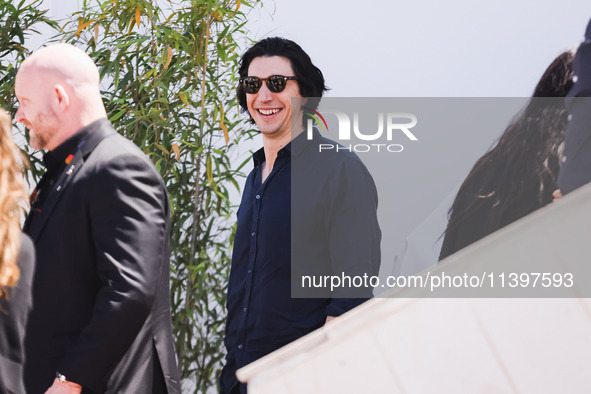 Adam Driver is arriving at the photocall of Megalopolis during the 77th Festival de Cannes in Cannes, France, on May 17, 2024 