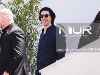 Adam Driver is arriving at the photocall of Megalopolis during the 77th Festival de Cannes in Cannes, France, on May 17, 2024 (