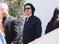 Adam Driver is arriving at the photocall of Megalopolis during the 77th Festival de Cannes in Cannes, France, on May 17, 2024 (