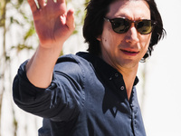 Adam Driver is arriving at the photocall of Megalopolis during the 77th Festival de Cannes in Cannes, France, on May 17, 2024 (