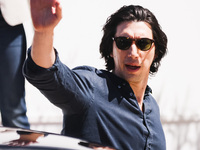 Adam Driver is arriving at the photocall of Megalopolis during the 77th Festival de Cannes in Cannes, France, on May 17, 2024 (