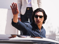 Adam Driver is arriving at the photocall of Megalopolis during the 77th Festival de Cannes in Cannes, France, on May 17, 2024 (