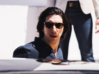 Adam Driver is arriving at the photocall of Megalopolis during the 77th Festival de Cannes in Cannes, France, on May 17, 2024 (