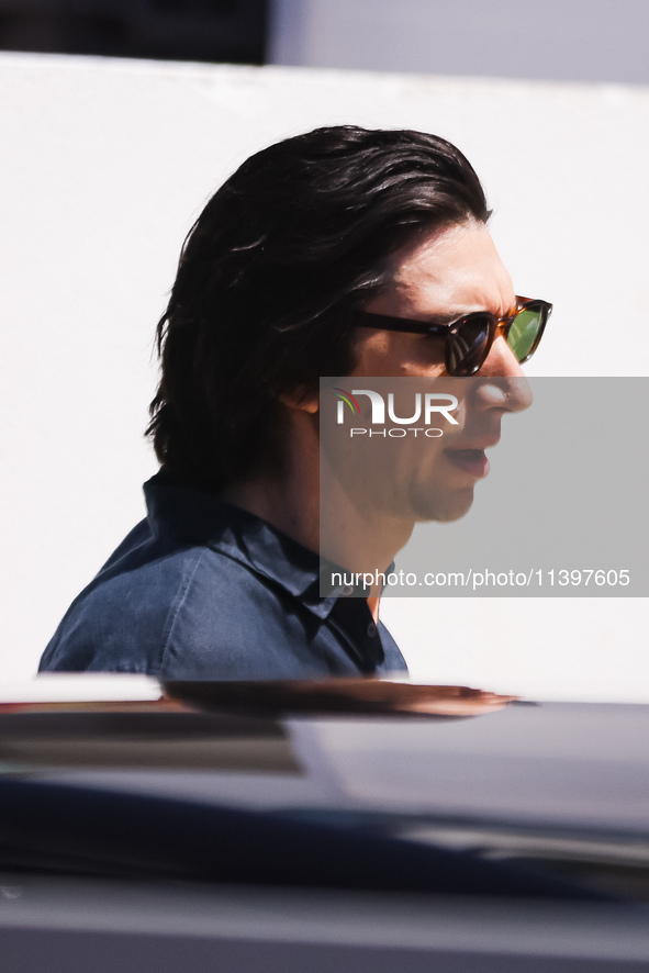 Adam Driver is arriving at the photocall of Megalopolis during the 77th Festival de Cannes in Cannes, France, on May 17, 2024 