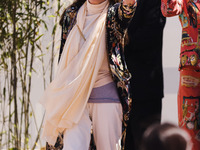 Talia Shire is arriving at the photocall of Megalopolis during the 77th Festival de Cannes in Cannes, France, on May 17, 2024 (