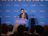 Former Presidential Candidate Vivek Ramaswamy Speaks At The 2024 National Conservatism Conference In Washington DC On July 9th, 2024. 