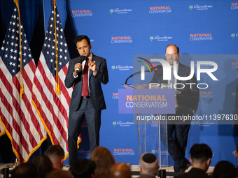 Former Presidential Candidate Vivek Ramaswamy Speaks At The 2024 National Conservatism Conference In Washington DC On July 9th, 2024. 