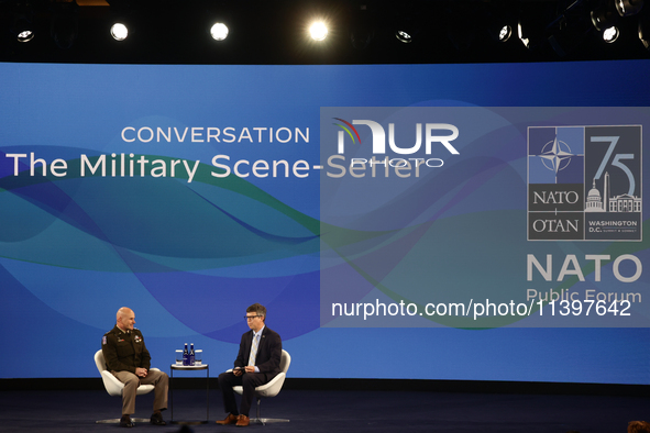 General Christopher Cavoli at NATO Public Forum during the NATO Summit in Washington DC, United States on July 10, 2024. 