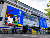 The overview of the stadium is showing during the match between the Netherlands and England (EURO 2024) at the BVB Stadion Dortmund for the...