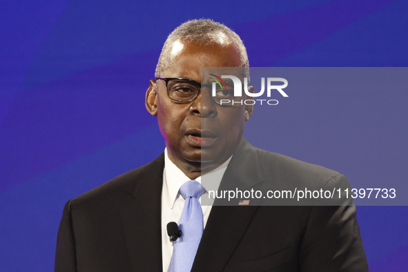 United States Secretary of Defense Lloyd Austin during the NATO Summit in Washington DC, United States on July 10, 2024. 