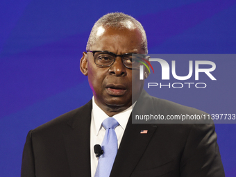 United States Secretary of Defense Lloyd Austin during the NATO Summit in Washington DC, United States on July 10, 2024. (