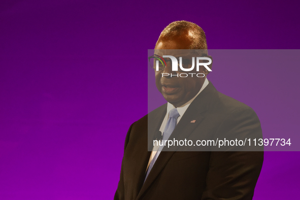 United States Secretary of Defense Lloyd Austin during the NATO Summit in Washington DC, United States on July 10, 2024. 