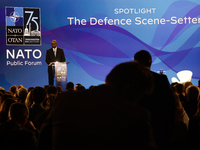 United States Secretary of Defense Lloyd Austin during the NATO Summit in Washington DC, United States on July 10, 2024. (