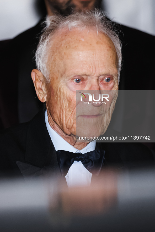 Jerome Seydoux is leaving the hotel for the red carpet of Parthenope during the 77th Festival de Cannes in Cannes, France, on May 21, 2024 