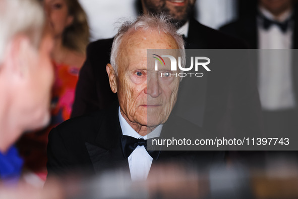 Jerome Seydoux is leaving the hotel for the red carpet of Parthenope during the 77th Festival de Cannes in Cannes, France, on May 21, 2024 