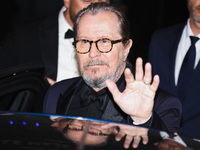 Gary Oldman is leaving the hotel for the red carpet of Parthenope during the 77th Festival de Cannes in Cannes, France, on May 21, 2024 (