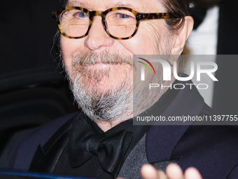 Gary Oldman is leaving the hotel for the red carpet of Parthenope during the 77th Festival de Cannes in Cannes, France, on May 21, 2024 (