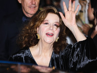 Stefania Sandrelli is leaving the hotel for the red carpet of Parthenope during the 77th Festival de Cannes in Cannes, France, on May 21, 20...