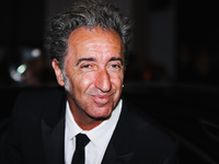 Paolo Sorrentino is leaving the hotel for the red carpet of Parthenope during the 77th Festival de Cannes in Cannes, France, on May 21, 2024...