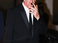 Paolo Sorrentino is leaving the hotel for the red carpet of Parthenope during the 77th Festival de Cannes in Cannes, France, on May 21, 2024...