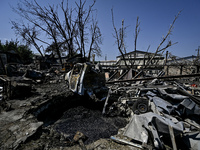 Damage from the July 8 Russian missile attack is being pictured in Vilniansk, Zaporizhzhia region, southeastern Ukraine, on July 9, 2024. NO...