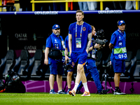 Netherlands forward Wout Weghorst is playing during the match between the Netherlands and England (EURO 2024) at the BVB Stadion Dortmund fo...