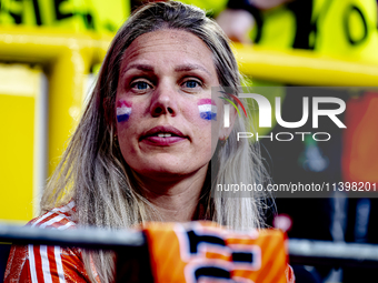 The Netherlands and England are playing during the EURO 2024 semi-final match at the BVB Stadion Dortmund in Dortmund, Germany, on July 10,...