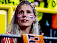 The Netherlands and England are playing during the EURO 2024 semi-final match at the BVB Stadion Dortmund in Dortmund, Germany, on July 10,...