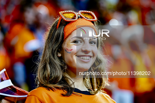 The Netherlands and England are playing during the EURO 2024 semi-final match at the BVB Stadion Dortmund in Dortmund, Germany, on July 10,...