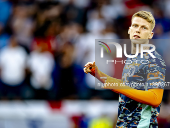 Netherlands midfielder Jerdy Schouten is playing during the match between the Netherlands and England at the BVB Stadion Dortmund for the Se...