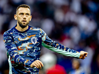 Netherlands defender Stefan de Vrij is playing during the match between the Netherlands and England (EURO 2024) at the BVB Stadion Dortmund...