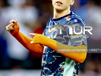 Netherlands midfielder Jerdy Schouten is playing during the match between the Netherlands and England at the BVB Stadion Dortmund for the Se...