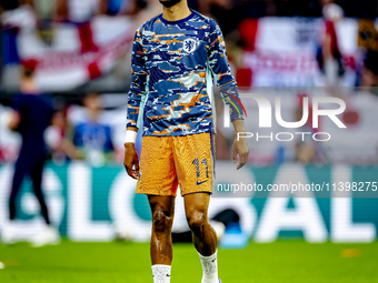 Netherlands forward Cody Gakpo is playing during the match between the Netherlands and England (EURO 2024) at the BVB Stadion Dortmund for t...