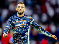 Netherlands defender Stefan de Vrij is playing during the match between the Netherlands and England (EURO 2024) at the BVB Stadion Dortmund...