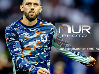 Netherlands defender Stefan de Vrij is playing during the match between the Netherlands and England (EURO 2024) at the BVB Stadion Dortmund...