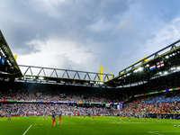 The overview of the stadium is showing during the match between the Netherlands and England (EURO 2024) at the BVB Stadion Dortmund for the...