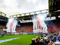 The atmosphere in the stadium is buzzing during the match between the Netherlands and England (EURO 2024) at the BVB Stadion Dortmund for th...