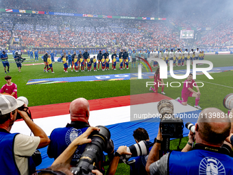 The atmosphere in the stadium is buzzing during the match between the Netherlands and England (EURO 2024) at the BVB Stadion Dortmund for th...